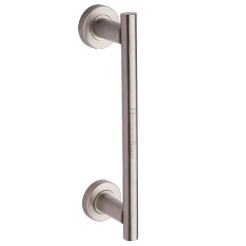 T-BAR PULL DOOR HANDLE ON FACE FIX ROUND ROSE